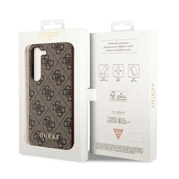 Guess 4G Charms Collection - Etui Samsung Galaxy A35 5G (brązowy)