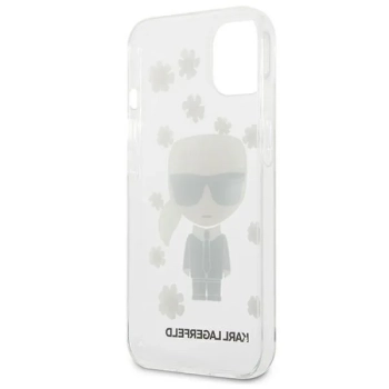 Karl Lagerfeld Iconic Karl Flower - Etui iPhone 13 Mini (przezroczysty)