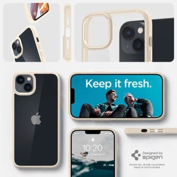 Spigen Ultra Hybrid -  Etui do iPhone 15 Plus / iPhone 14 Plus (Beżowy)