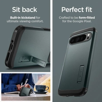 Spigen Tough Armor - Etui do Google Pixel 9 Pro XL (Abyss Green)