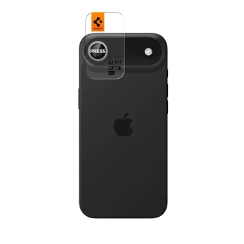 Spigen Optik Pro GLAS.TR EZ Fit Camera Protector 2-Pack - Szkło ochronne na obiektyw do iPhone Air (2 szt) (Silver)