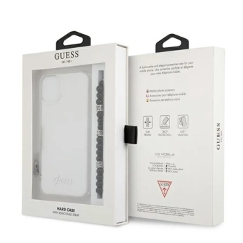 Guess Black Pearl Strap - Etui iPhone 13 Mini (przezroczysty)