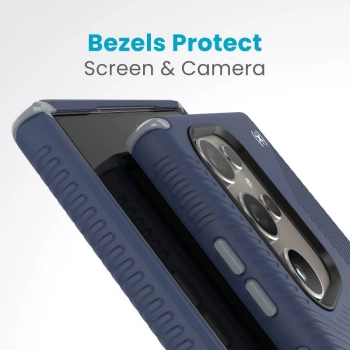 Speck Presidio2 Grip - Etui Samsung Galaxy S24 Ultra (Coastal Blue / Dust Grey)