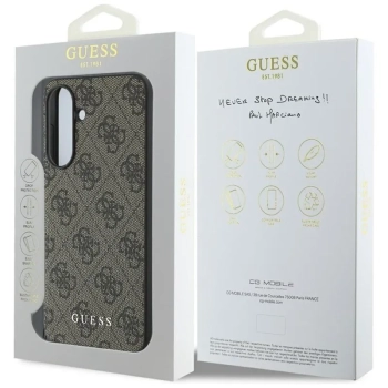 Guess 4G Charms Collection - Etui do Samsung Galaxy A56 5G (brązowy)