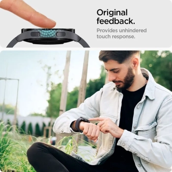 Spigen GLAS.TR EZ FIT 2-Pack - Szkło hartowane do Samsung Galaxy Watch 6 44 mm (2 szt)