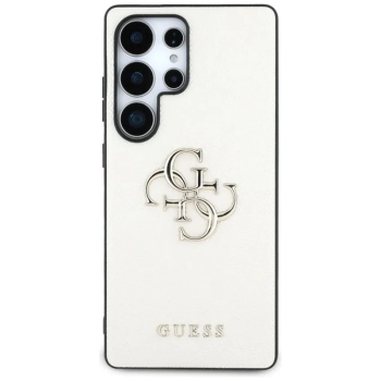Guess Grained Big 4G Logo Small Classic Logo - Etui do Samsung Galaxy S25 Ultra (beżowy)