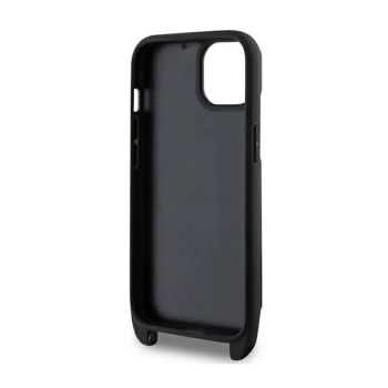 Karl Lagerfeld Crosssbody NFT Saffiano Karl & Choupette - Etui iPhone 14 Plus (Czarny)