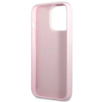 Guess Saffiano Hot Stamp & Metal Logo - Etui iPhone 13 Pro (liliowy)