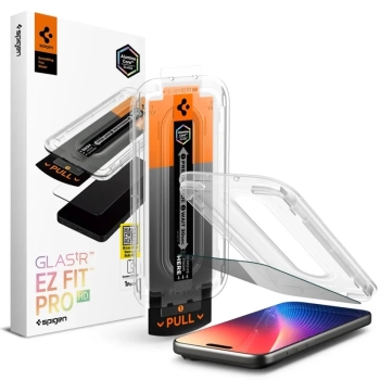 Spigen GLAS.TR EZ Fit Pro Privacy - Szkło hartowane z filtrem prywatyzującym do iPhone 17 Pro Max / 16 Pro Max