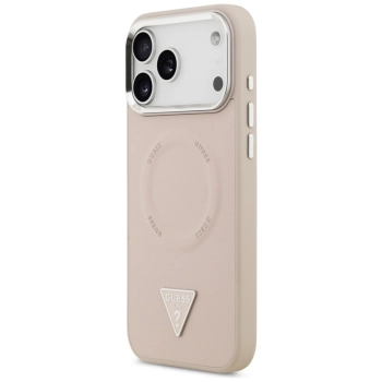 Guess Triangle Logo MagSafe - Etui iPhone 17 Pro Max (różowy)