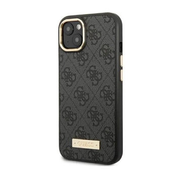 Guess 4G Logo Plate MagSafe - Etui iPhone 14 Plus (czarny)