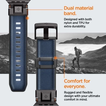 Spigen DuraPro Armor - Pasek do Apple Watch 44/45/46/49 mm (Navu Blue)