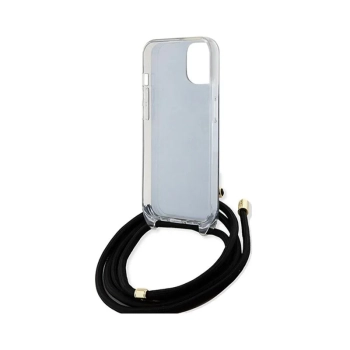 Guess Crossbody Cord 4G Print - Etui iPhone 15 (czarny)