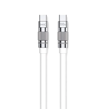 WEKOME WDC-188 Wingle Series - Kabel połączeniowy USB-C do USB-C 100W Fast Charging 1 m (Biały)