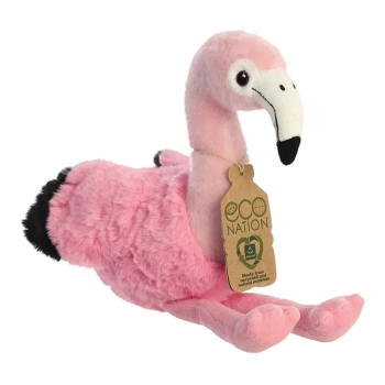Eco Nation - Pluszowa maskotka / przytulanka Flaming siedzący 27 cm Eco-Friendly