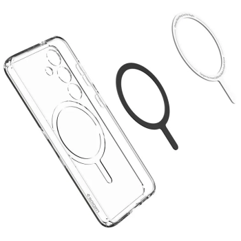 Spigen Crystal Hybrid OneTap Ring MagSafe - Etui do Samsung Galaxy S24 (Biały)