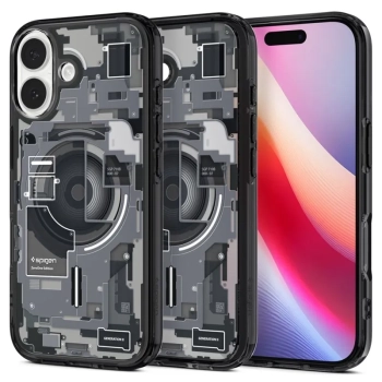 Spigen Ultra Hybrid Mag MagSafe - Etui do iPhone 17 (Zero One Black)