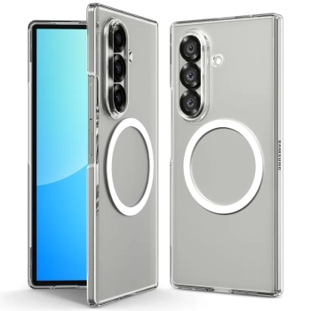 Spigen Airskin Mag MagSafe - Etui do Samsung Galaxy Z Fold 7 (Clear/White)