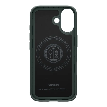 Spigen Thin Fit Mag MagSafe - Etui do iPhone 17 (Abyss Green)