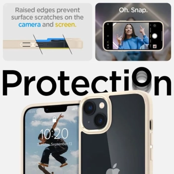Spigen Ultra Hybrid -  Etui do iPhone 15 Plus / iPhone 14 Plus (Beżowy)