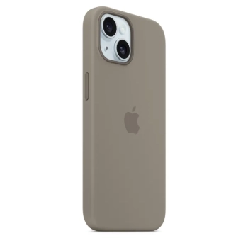 Apple Silicone Case - Silikonowe etui z MagSafe do iPhone 15 (popielaty brąz)