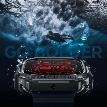 Spigen Rugged Armor - Obudowa do Apple Watch Ultra 49 mm (czarny)