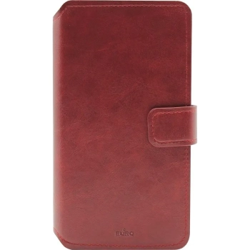 PURO Universal Wallet 360° - Uniwersalne etui obrotowe z kieszeniami na karty, rozmiar XL (czerwony)