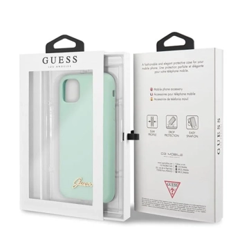 Guess Silicone Vintage - Etui iPhone 11 Pro Max (zielony)