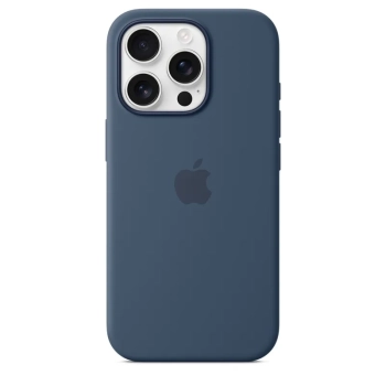 Apple Silicone Case - Silikonowe etui z MagSafe do iPhone 16 Pro (denim)