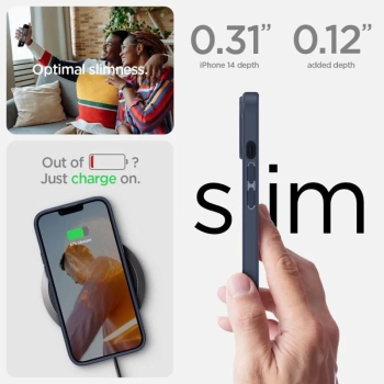 Spigen Ultra Hybrid -  Etui do iPhone 15 Plus / iPhone 14 Plus (Granatowy)