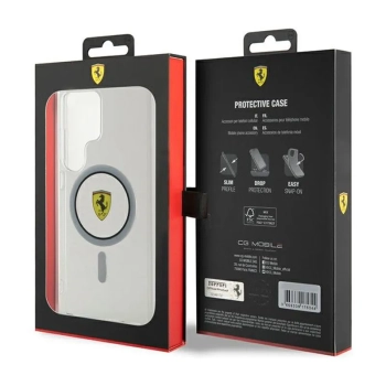Ferrari IML Transp Inner Circle Line MagSafe - Etui Samsung Galaxy S24 Ultra (przezroczysty)