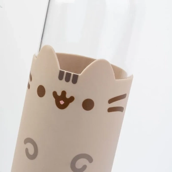 Pusheen - Butelka na wodę ze szkła 500 ml