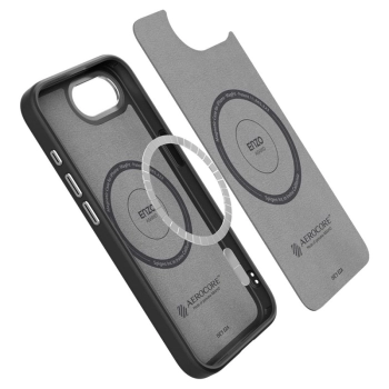 Spigen Enzo Aramid Mag MagSafe - Etui do iPhone 16e (Czarny)