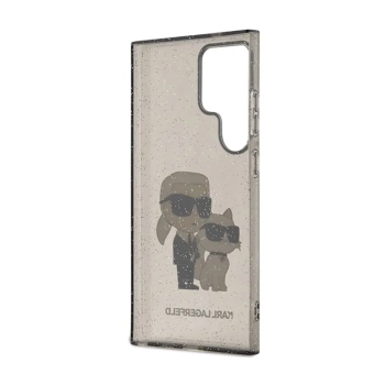 Karl Lagerfeld IML Glitter Karl & Choupette - Etui Samsung Galaxy S24 Ultra (czarny)