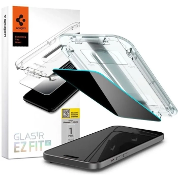 Spigen GLAS.TR EZ FIT Privacy - Szkło hartowane z filtrem prywatyzującym do iPhone 15 Pro