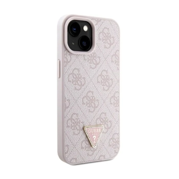 Guess Crossbody 4G Metal Logo - Etui iPhone 15 Plus (różowy)