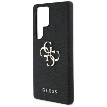 Guess Grained Big 4G Logo Small Classic Logo - Etui do Samsung Galaxy S25 Ultra (czarny)