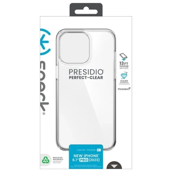 Speck Presidio Perfect-Clear - Etui iPhone 15 Pro Max (Clear)