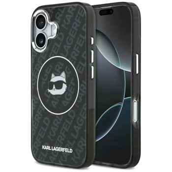 Karl Lagerfeld IML Choupette Head Logo MagSafe - Etui iPhone 17 (czarny)