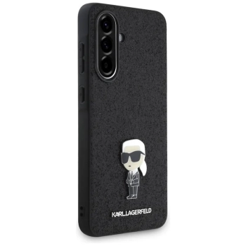 Karl Lagerfeld Fixed Glitter Ikonik Logo Metal Pin - Etui do Samsung Galaxy A36 5G (czarny)