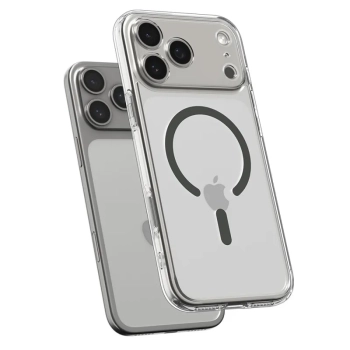 Spigen Ultra Hybrid Mag MagSafe - Etui do iPhone 17 Pro Max (Clear/Graphite)