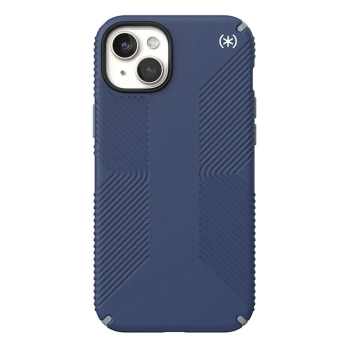 Speck Presidio2 Grip Magsafe - Etui iPhone 15 Plus / iPhone 14 Plus (Coastal Blue / Dustgrey / White)