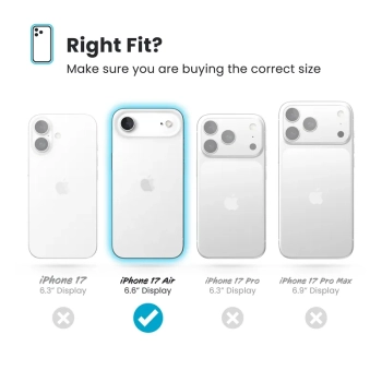 Speck Presidio Perfect Clear MagSafe - Etui iPhone Air (Clear / Silver)