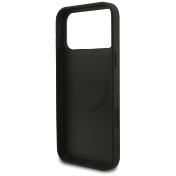 Guess 4G Ring Classic Logo MagSafe - Etui iPhone 17 Pro Max (czarny)