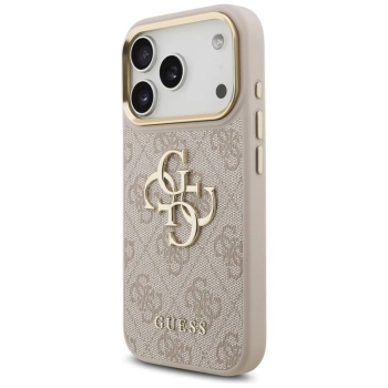 Guess 4G Big 4G Classic Logo - Etui iPhone 17 Pro (różowy / złoty)