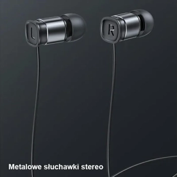 USAMS EP-46 - Słuchawki stereo USB-C (czerwony)