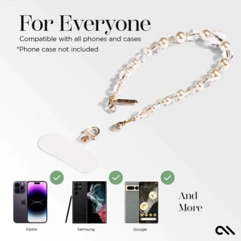 Case-Mate Beaded Phone Wristlet - Uniwersalna smyczka do telefonu (Crystal Pearl)
