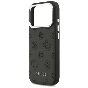 Guess Peony Hot Stamp Script MagSafe - Etui iPhone 17 Pro (czarny)