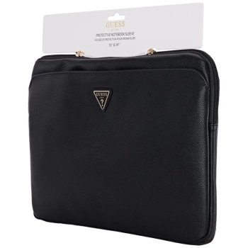 Guess Grained Zipper Pocket Triangle Logo Sleeve - Etui na notebooka 14