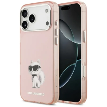 Karl Lagerfeld IML Aquarelle Choupette & Logo MagSafe - Etui iPhone 17 Pro Max (różowy)